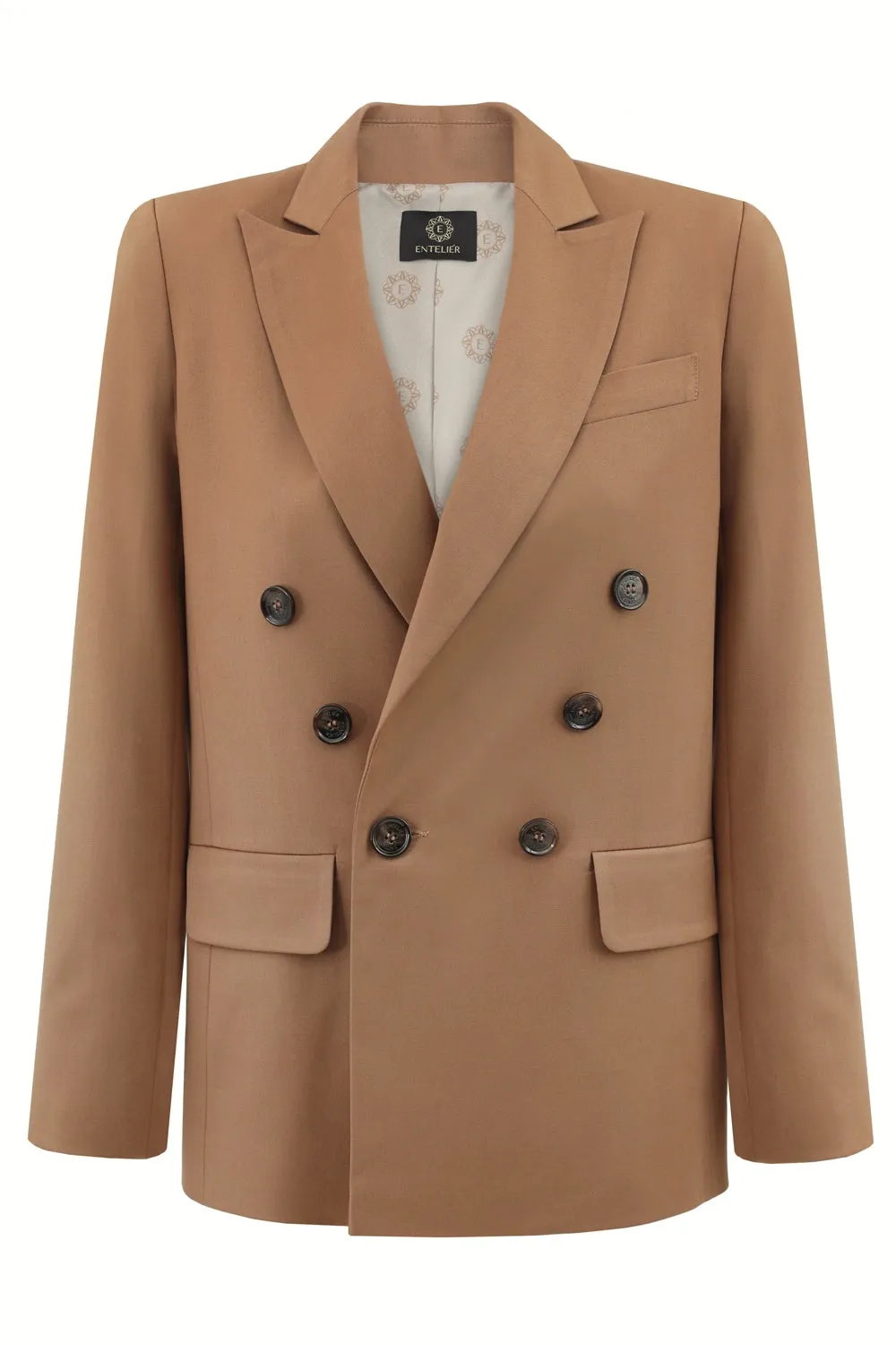 Double-Breasted Jacket Caramel