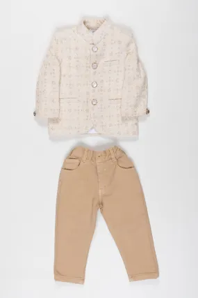 Elegant Boys Festive Jacket Set with Designer Touch