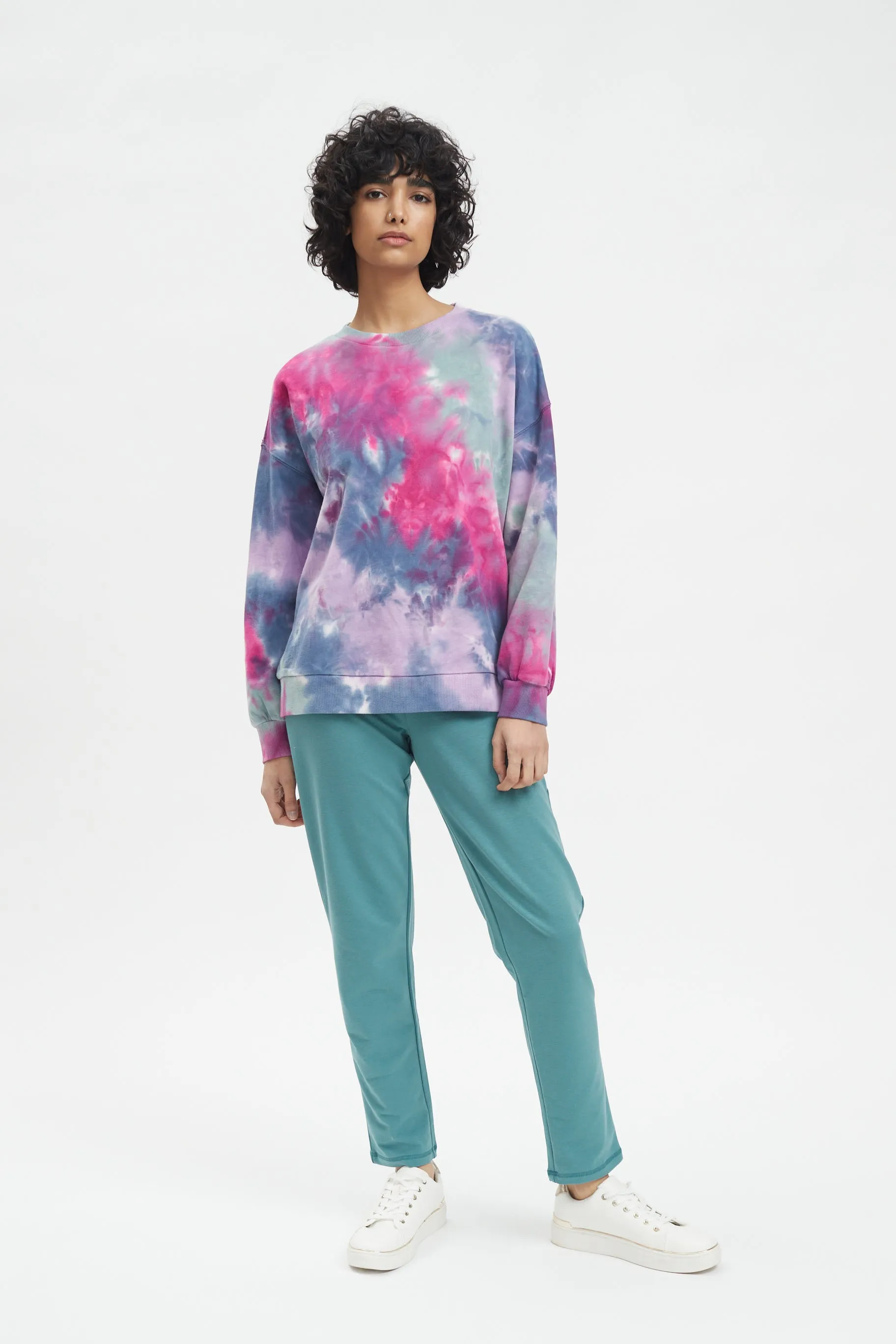 FDJ French Dressing Tie Dye Sweatshirt 1340984-MULTI Tie Dye Multi