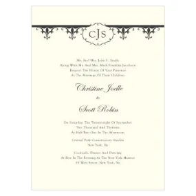 Fleur De Lis Invitation