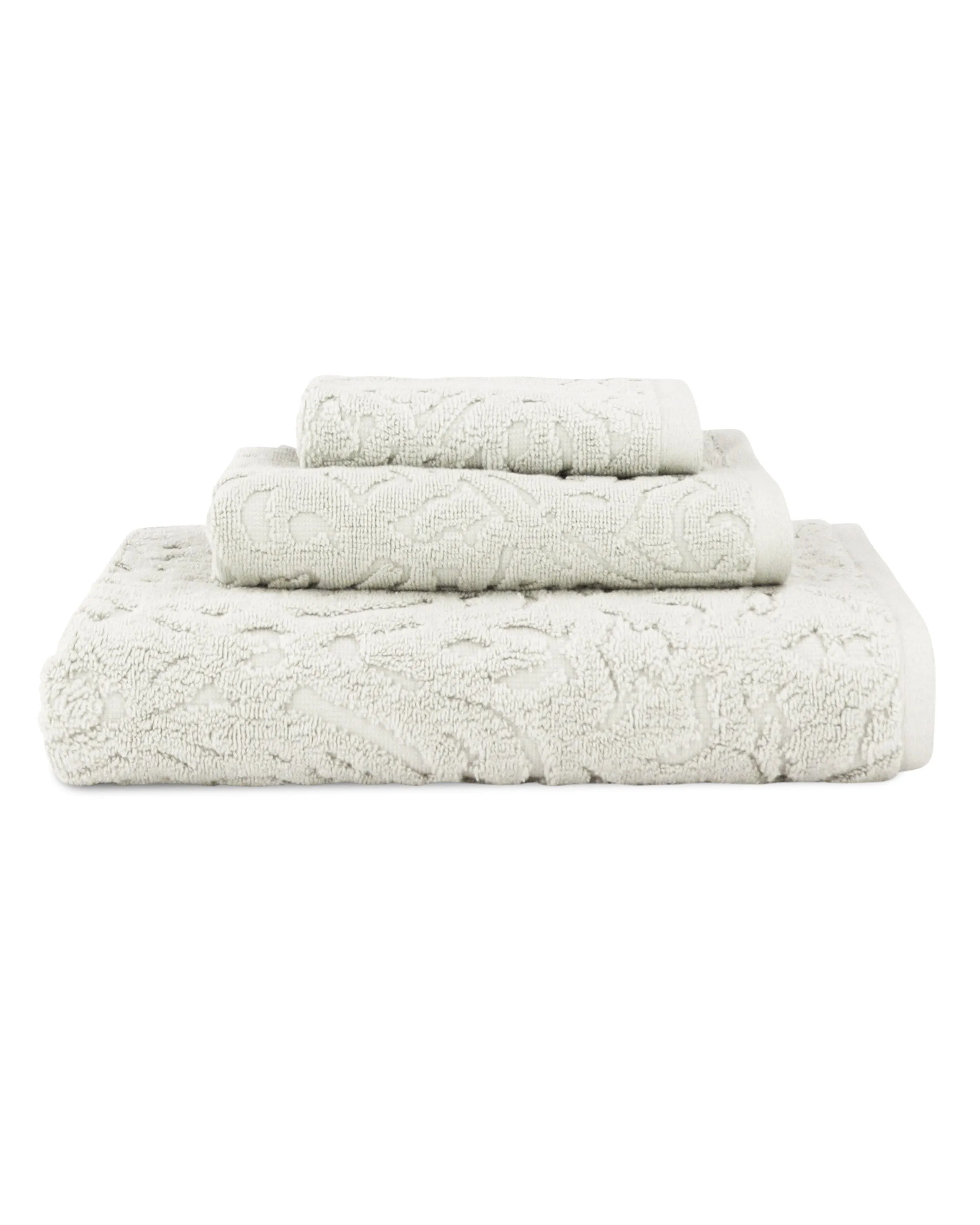 Fonte Long Staple Combed Turkish Cotton Piece Dye Jacquard Towel Collection