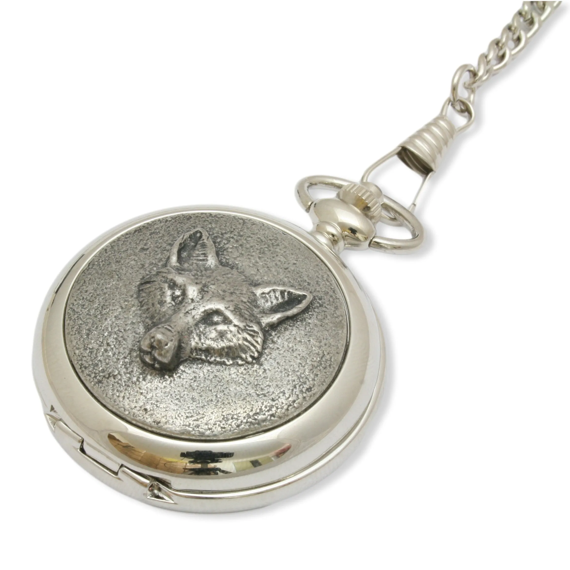 Fox Face Pocket Watch