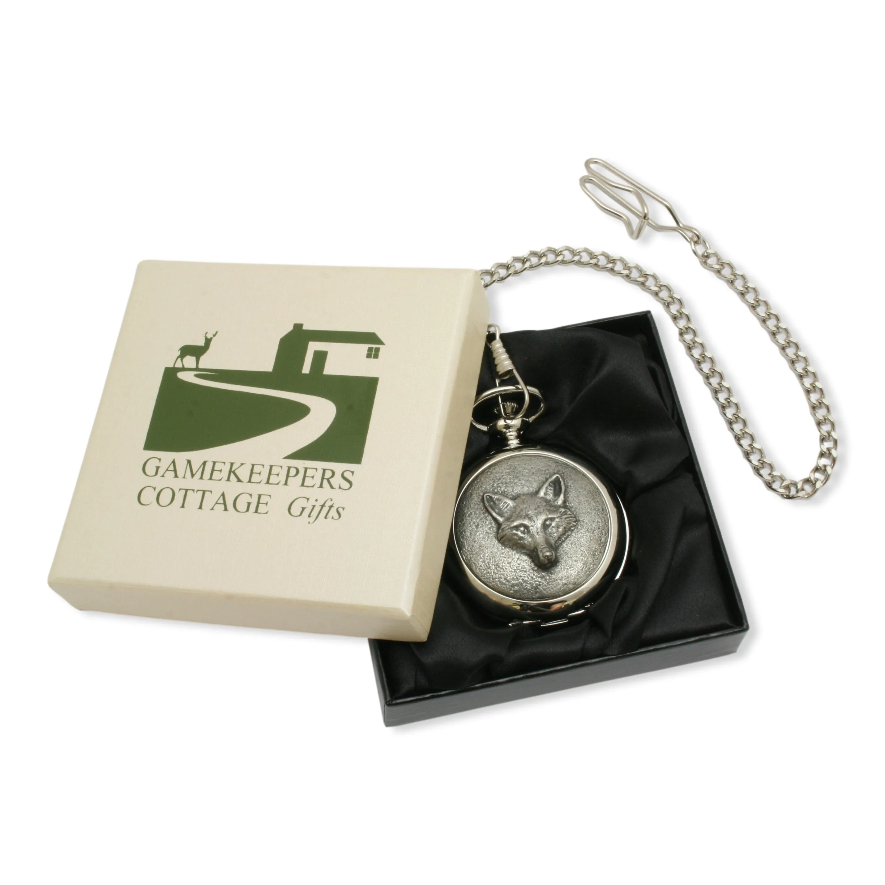 Fox Face Pocket Watch