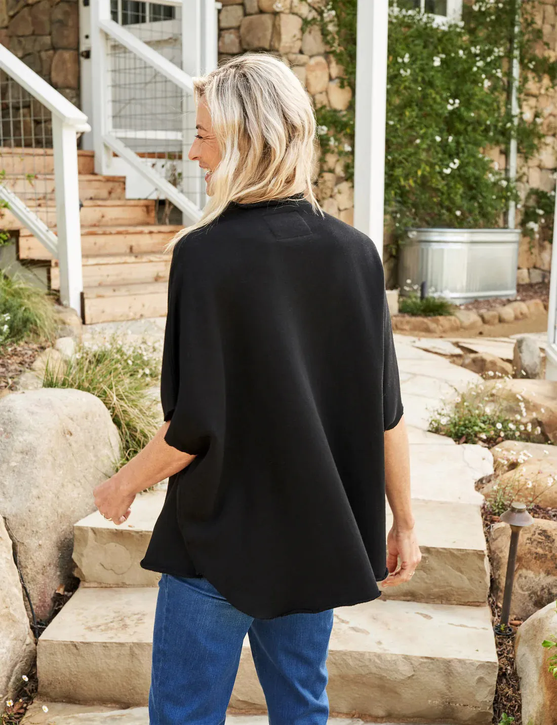 FRANK AND EILEEN - AUDREY FUNNEL NECK CAPELET