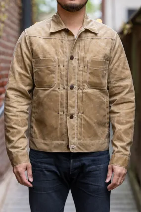 Freenote Cloth Riders Jacket Waxed Canvas - Tumbleweed