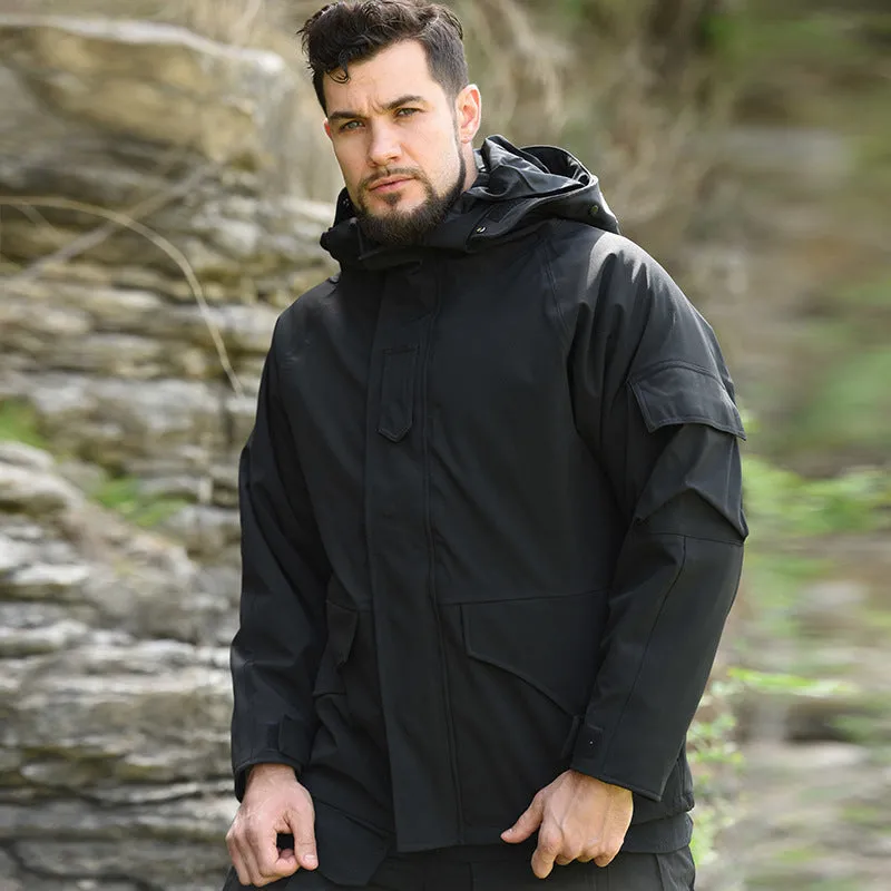 G8 Soft Shell Tactical Jacket Coat Military Fleece Hooded