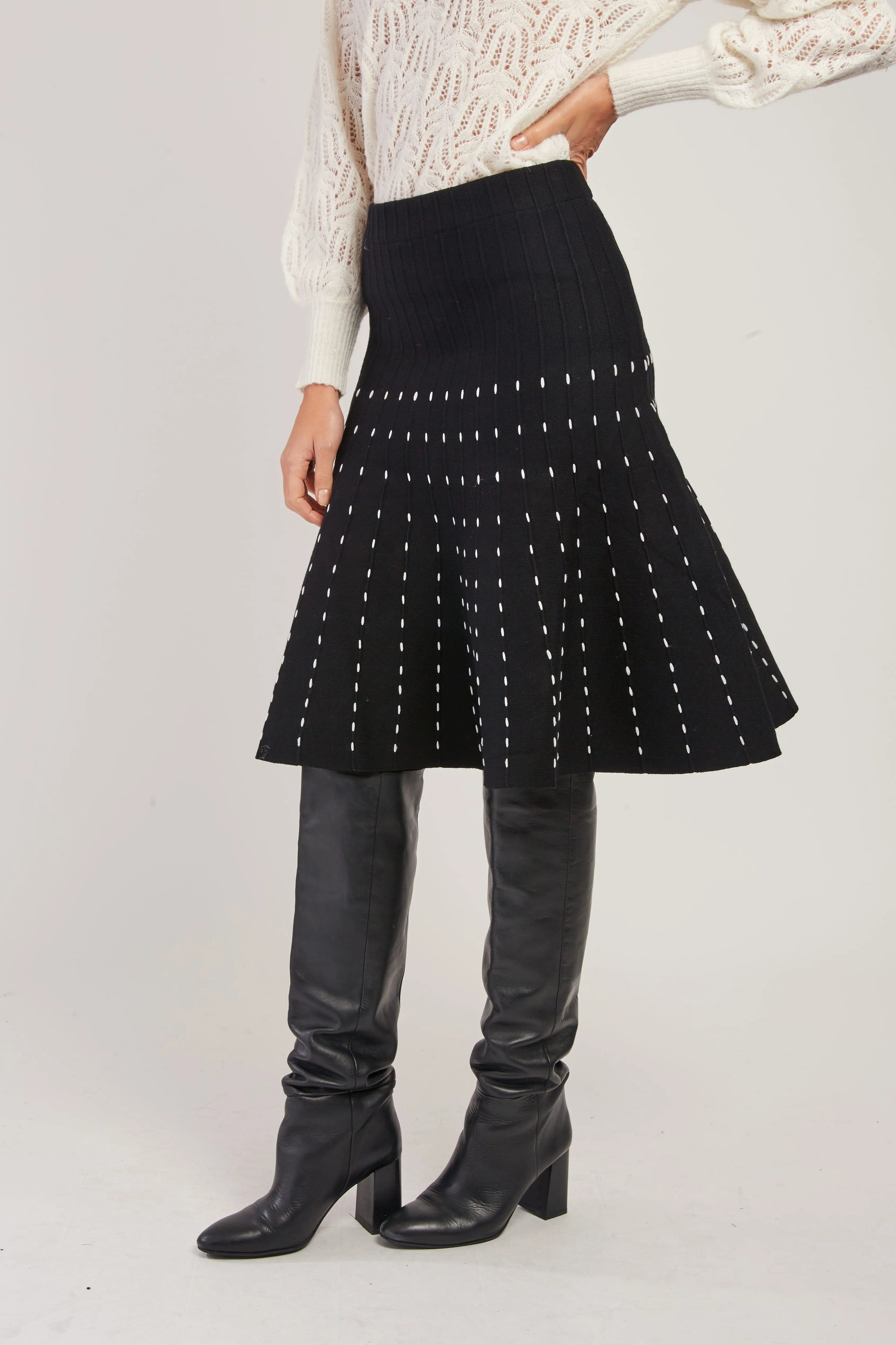 Giacomo Dots  Flare Skirt