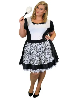 Gothic French Maid Plus Size Womens Costume