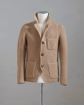 Gran Sasso Heavy Knitted Jacket / Beige