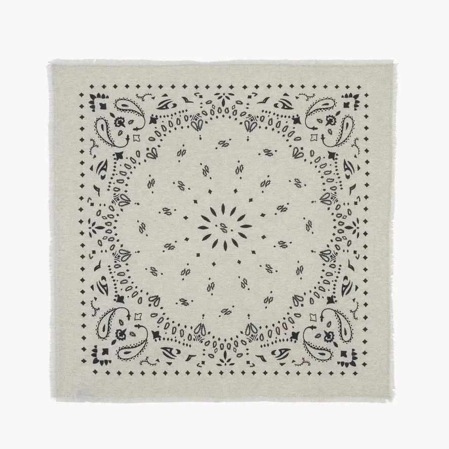 'Hachiko' Large Cashmere Bandana