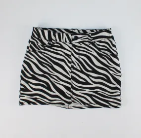 H&M ZEBRA PATTERNED SKIRT 11-12Y PRE-LOVED