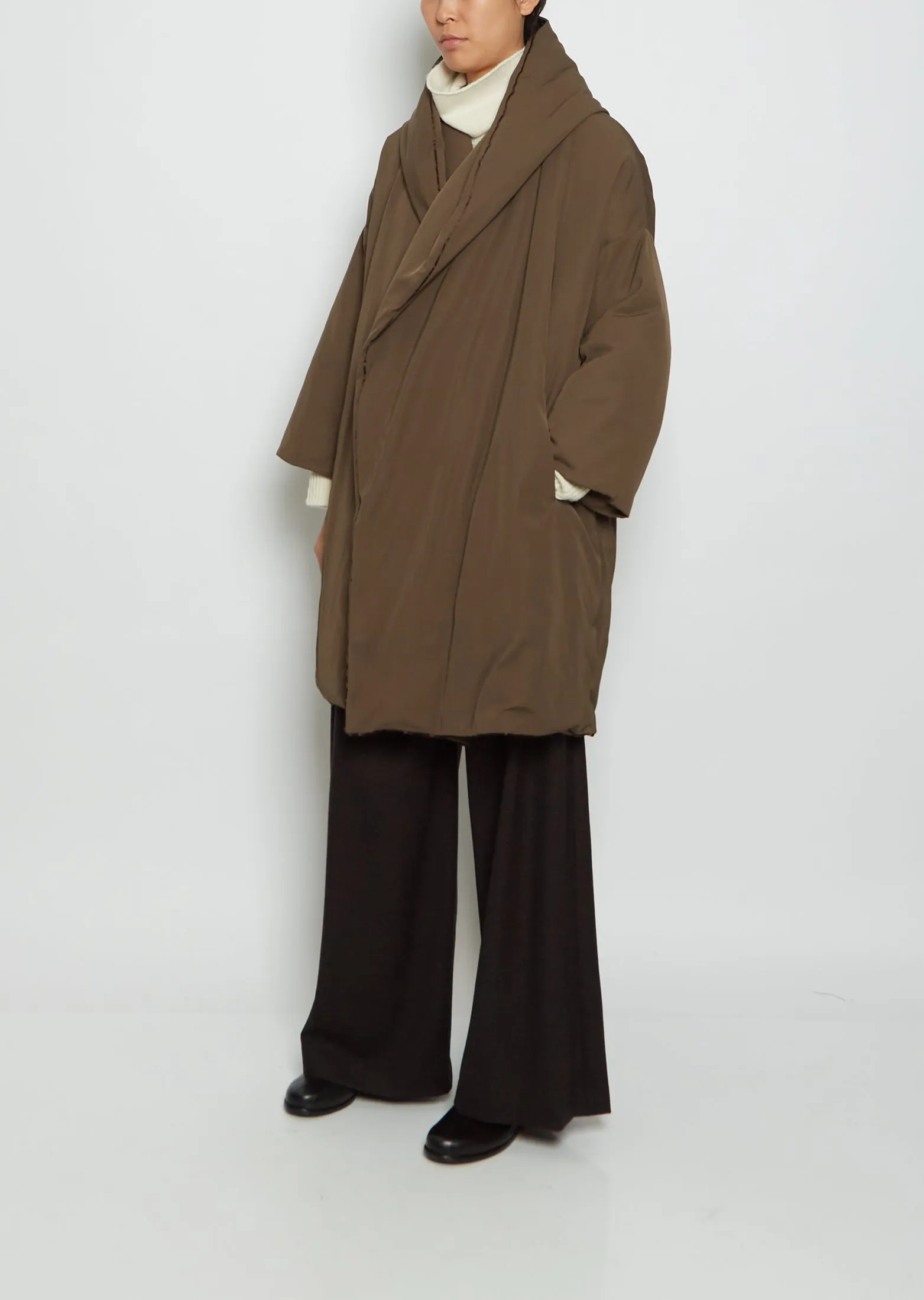 Hooded Duvet Down Coat