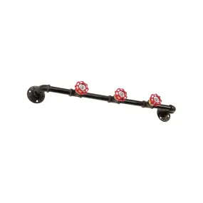 Industrial Pipe Coat Rack with Faucet Valve-80CM