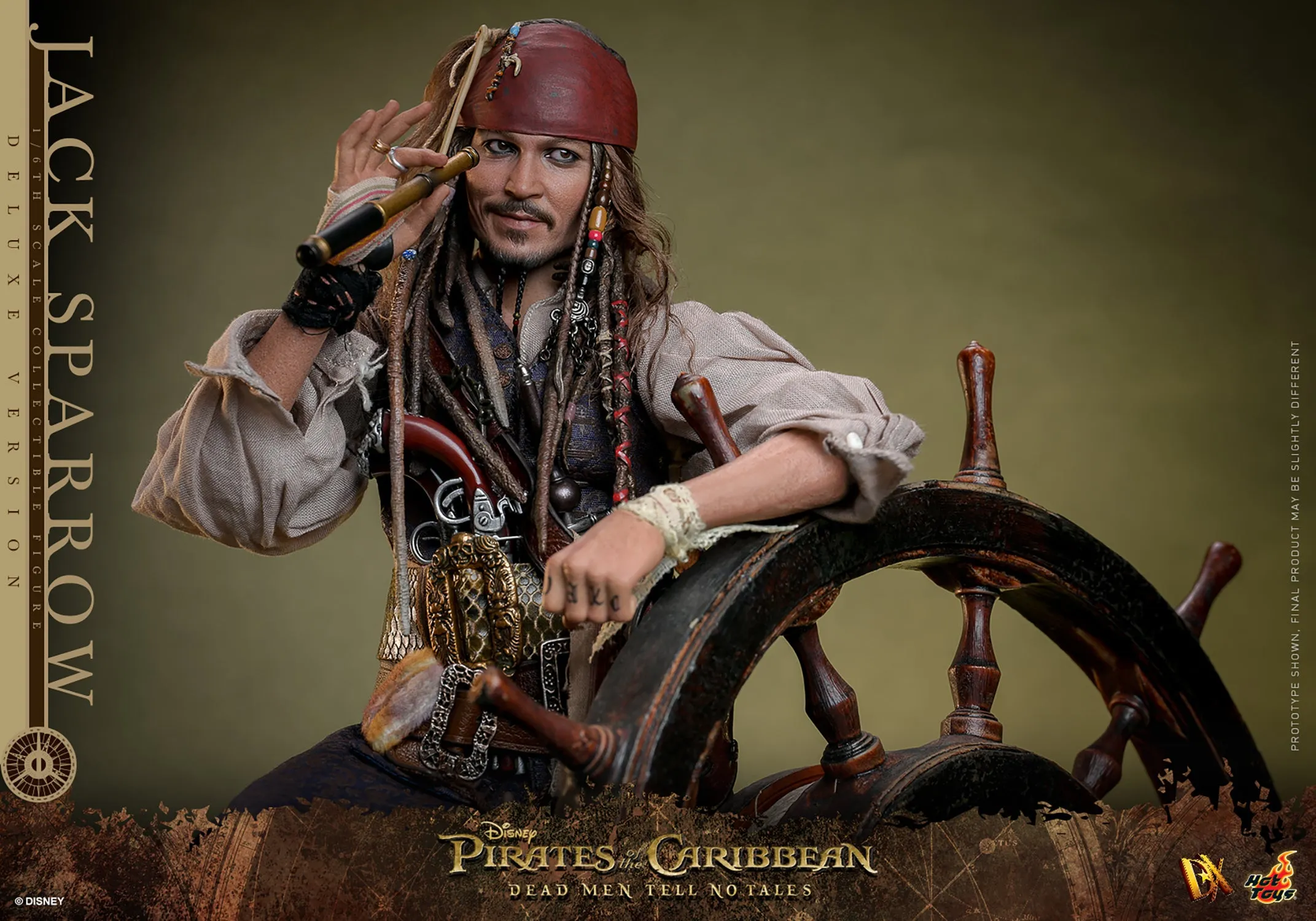 Jack Sparrow (Deluxe Version) 1/6 Scale Figure by Hot Toys