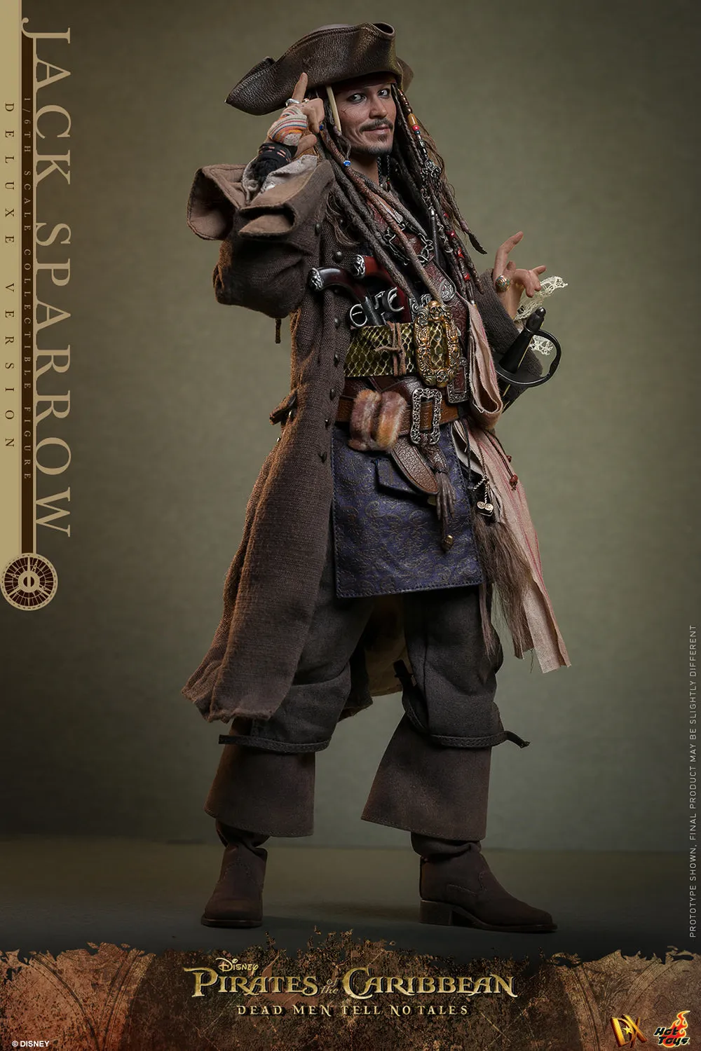 Jack Sparrow (Deluxe Version) 1/6 Scale Figure by Hot Toys