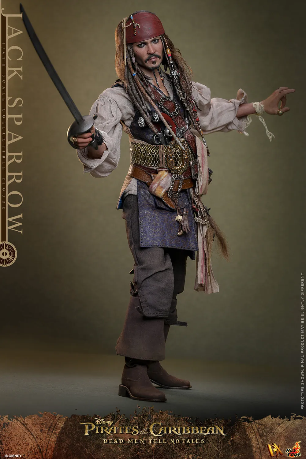 Jack Sparrow Sixth Scale Figure by Hot Toys