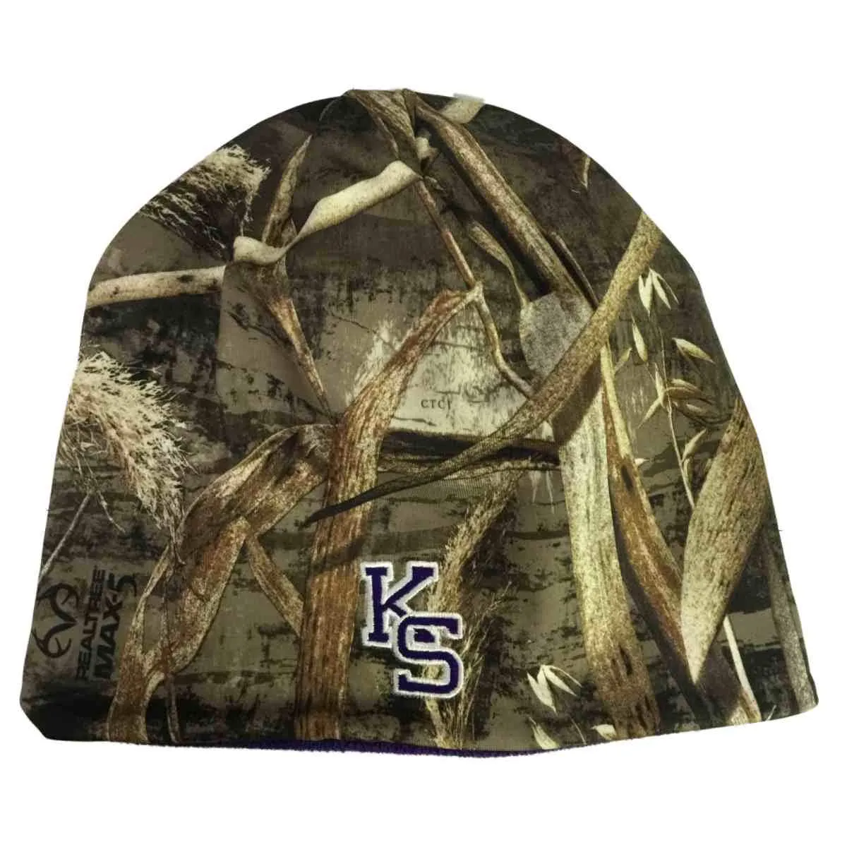 Kansas State Wildcats TOW Realtree Max5 Purple Seasons Reversible Beanie Hat Cap