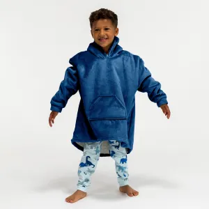 Kids Oversized Hoodie Blanket Sweatshirt - Minky Dark Blue