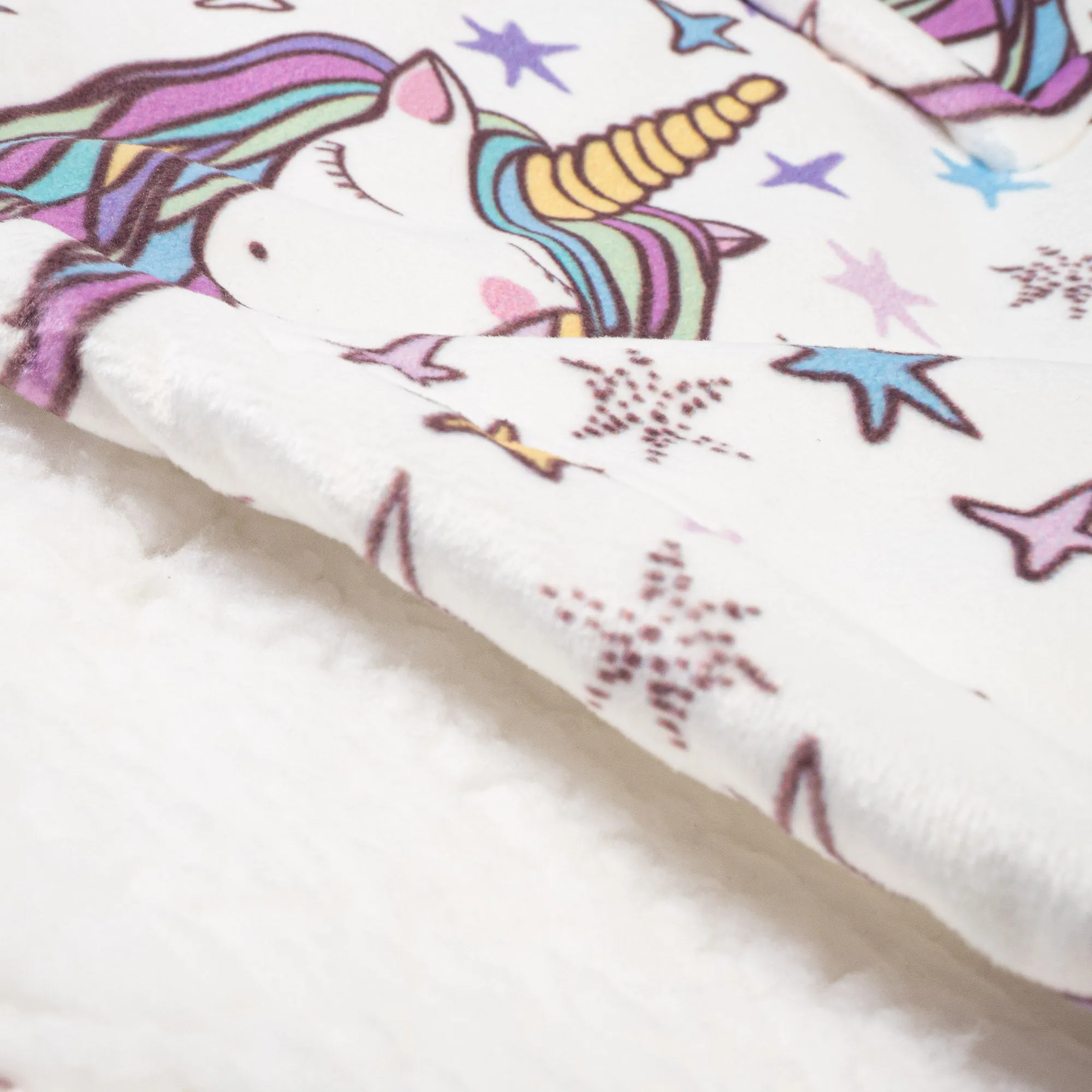 Kids Oversized Hoodie Blanket Sweatshirt - Minky Unicorn