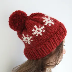 Knitting Pattern - Frostblomst Chunky Colourwork Hat