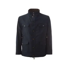 Lardini Elegant Wool Blue Jacket for Men