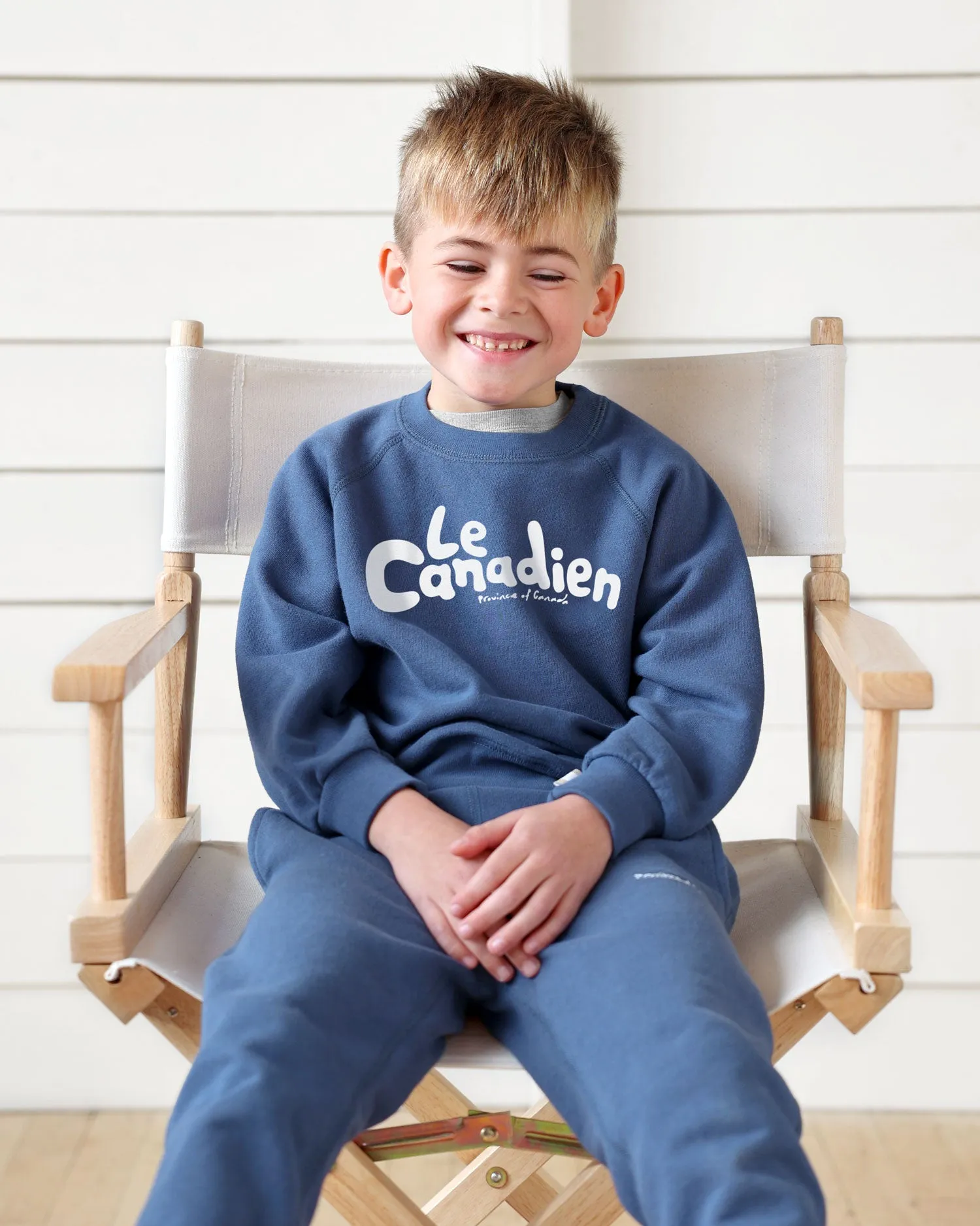 Le Canadien Kids French Terry Sweatshirt French Blue