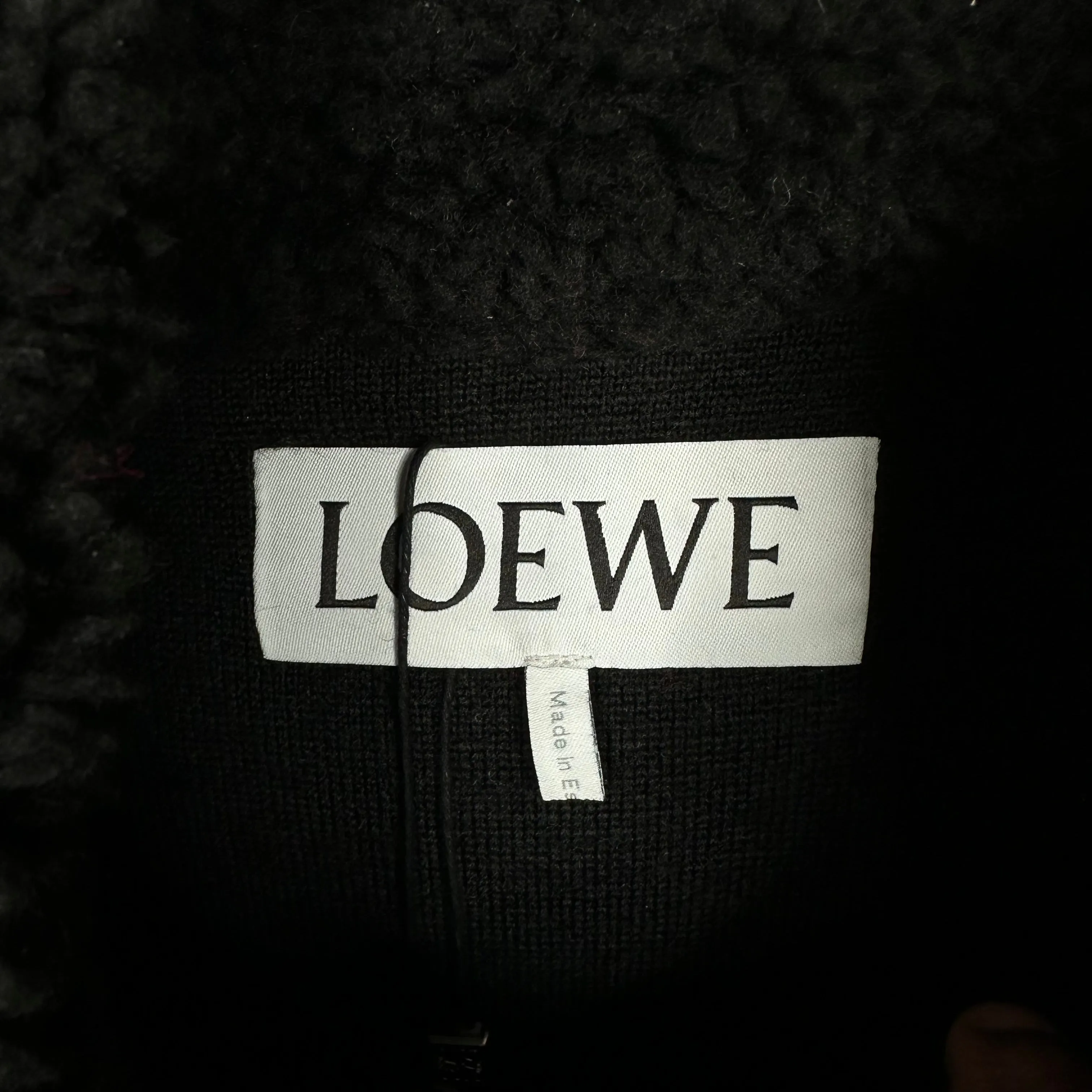 Loewe Paneled Quarter Zip Fleece Jacket