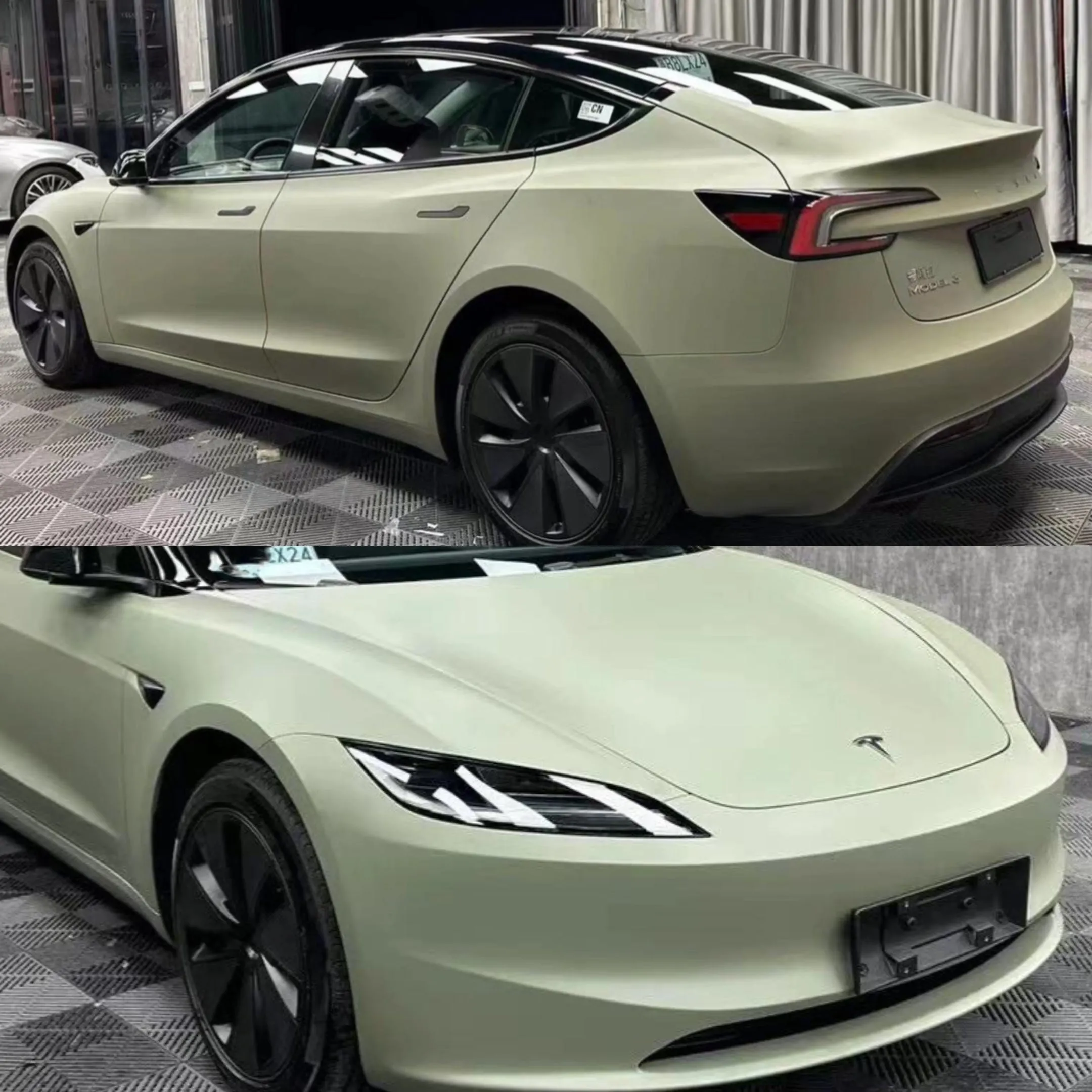 Matte Khaki Green Vinyl Wrap