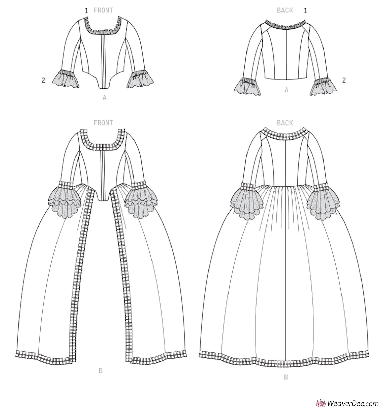 McCall's Pattern M7965 Misses' 19th Century Costume