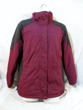 MENS L.L. BEAN Winter JACKET Ski Coat Parka XL PURPLE BURGUNDY BLACK