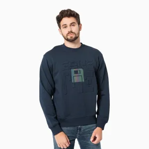 Men's Weridesent Sweatshirt With Oval Neckline