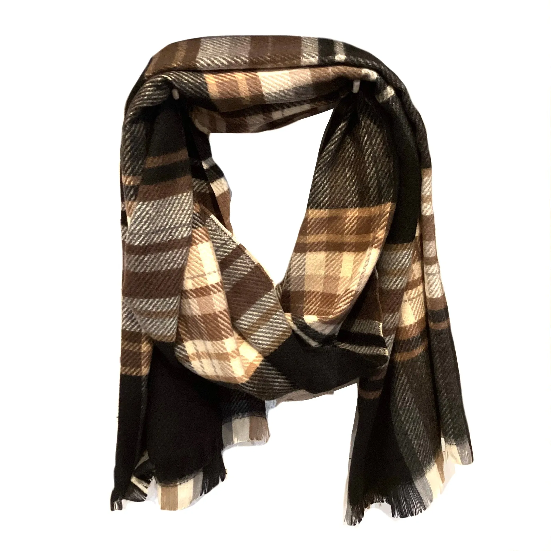 Mona Plaid Check Scarf