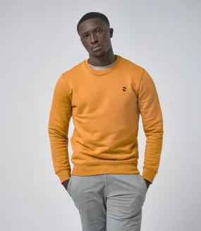 Omnitau Men's Prime Organic Cotton Crew Neck Sweatshirt -  Yellow