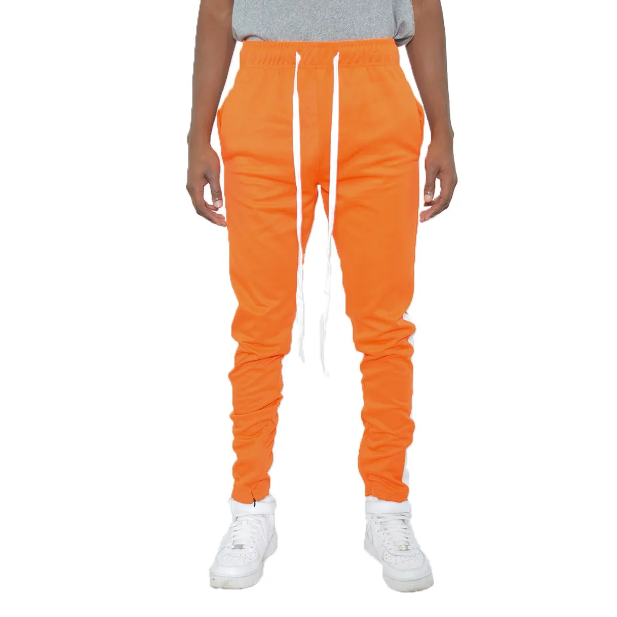 Orange Slim Fit Track Pants