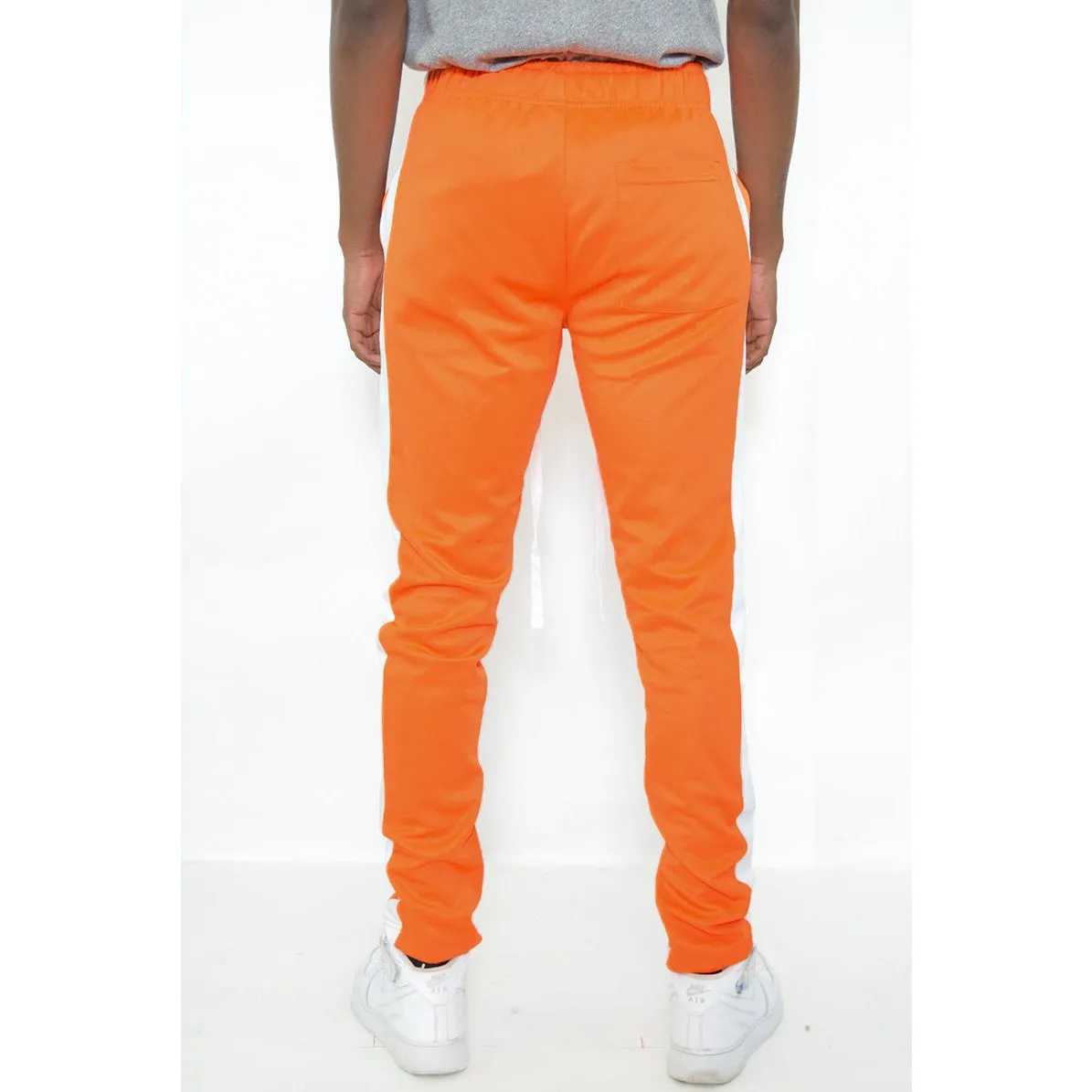 Orange Slim Fit Track Pants