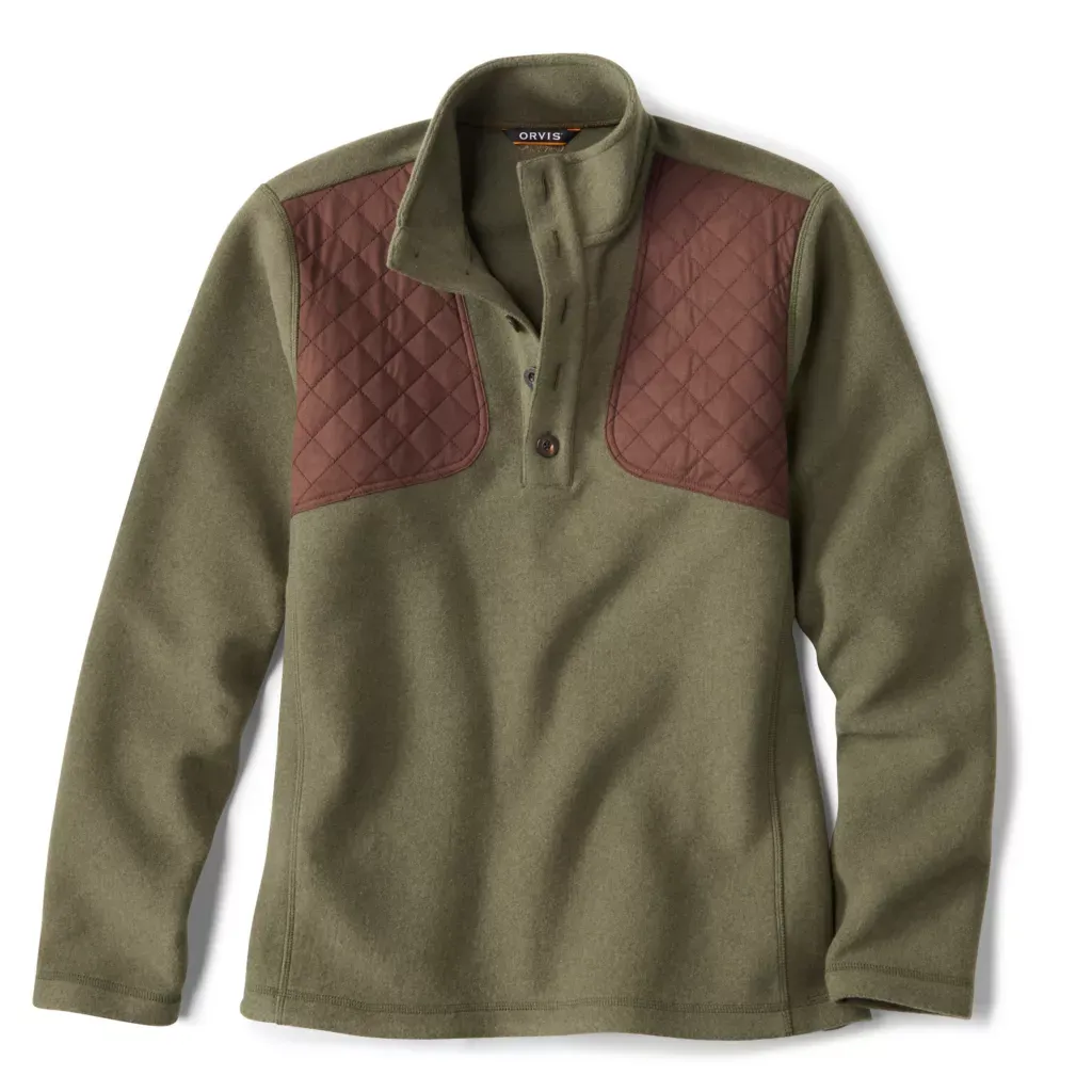 Orvis Men's Sharptail Quarter-Snap Pullover / Tarragon