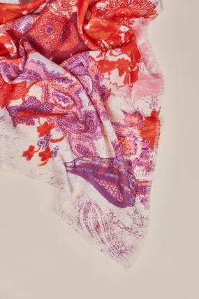 Paisley Pink Scarf