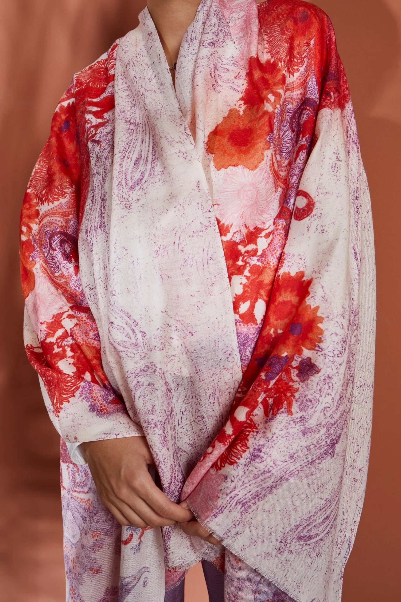 Paisley Pink Scarf