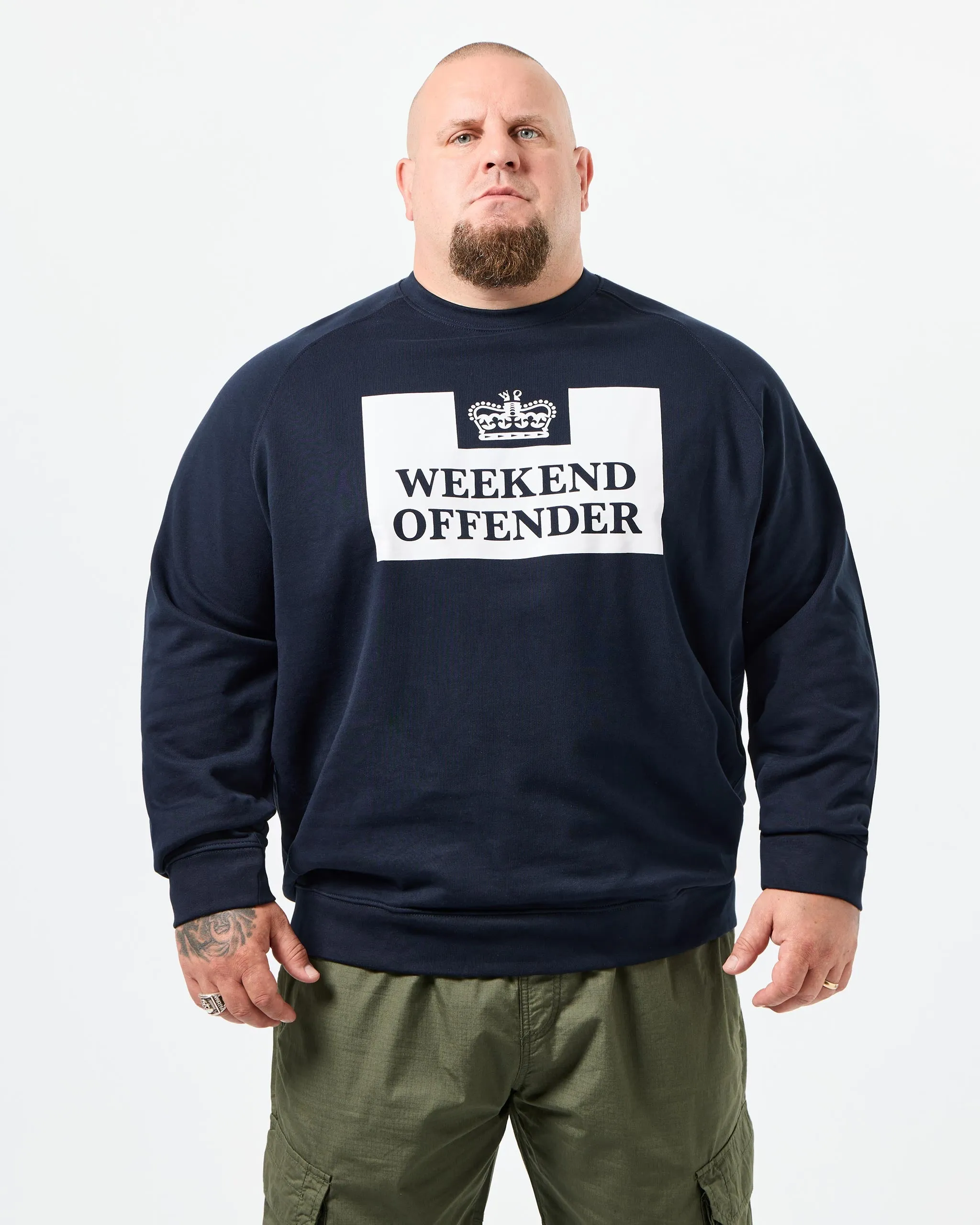 Plus Size - Penitentiary Classic Sweatshirt Navy