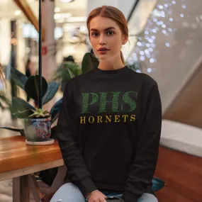 Preble Hornets Floral Crewneck Sweatshirt- Unisex Sizing