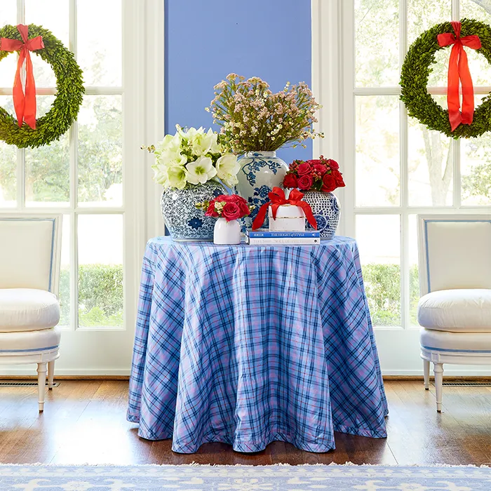 Prescott Plaid Table Skirt