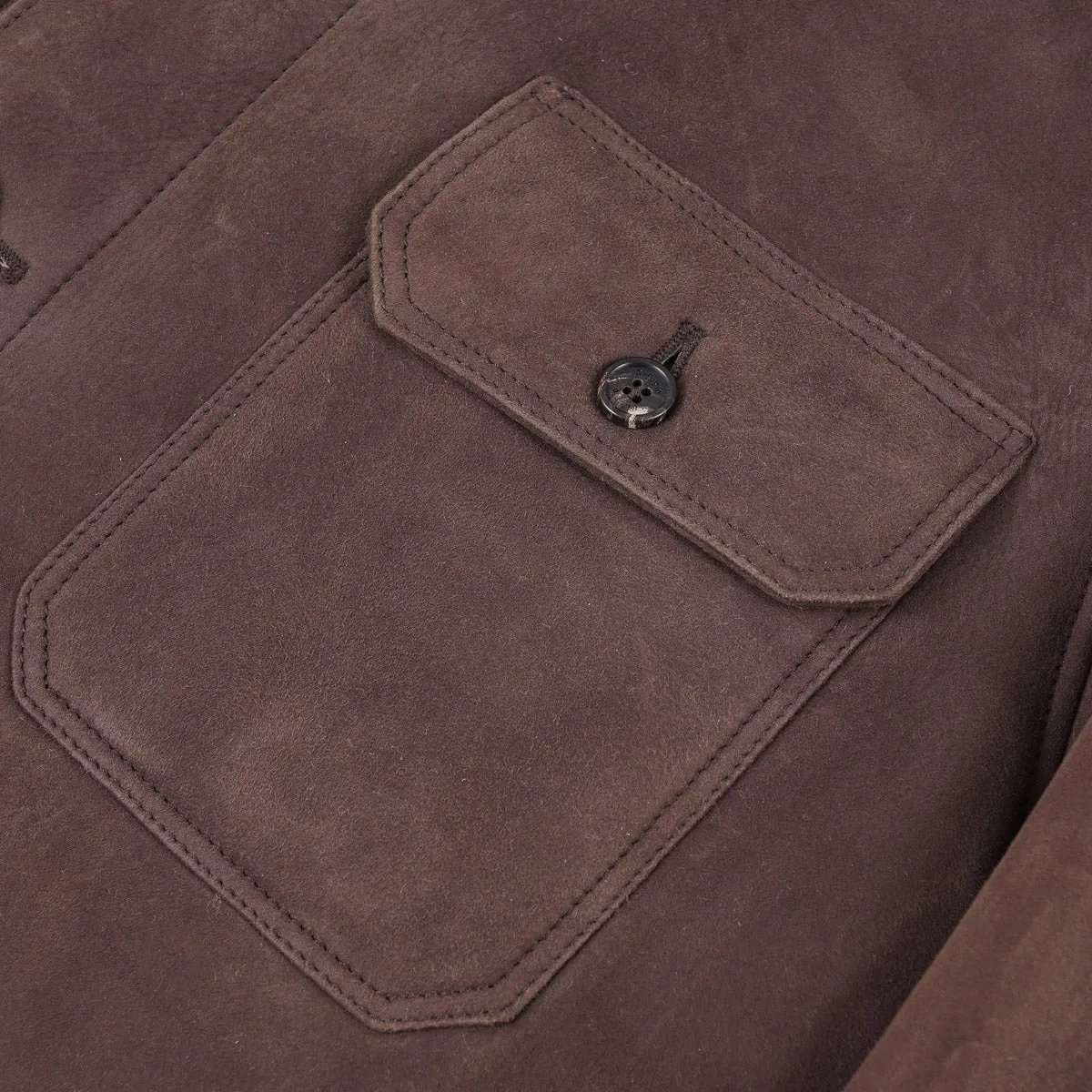 Rifugio Shearling Leather Shirt-Jacket