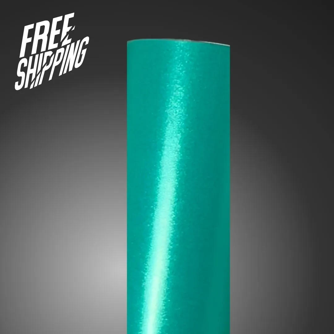 Satin Metallic Lake Green Vinyl Wrap