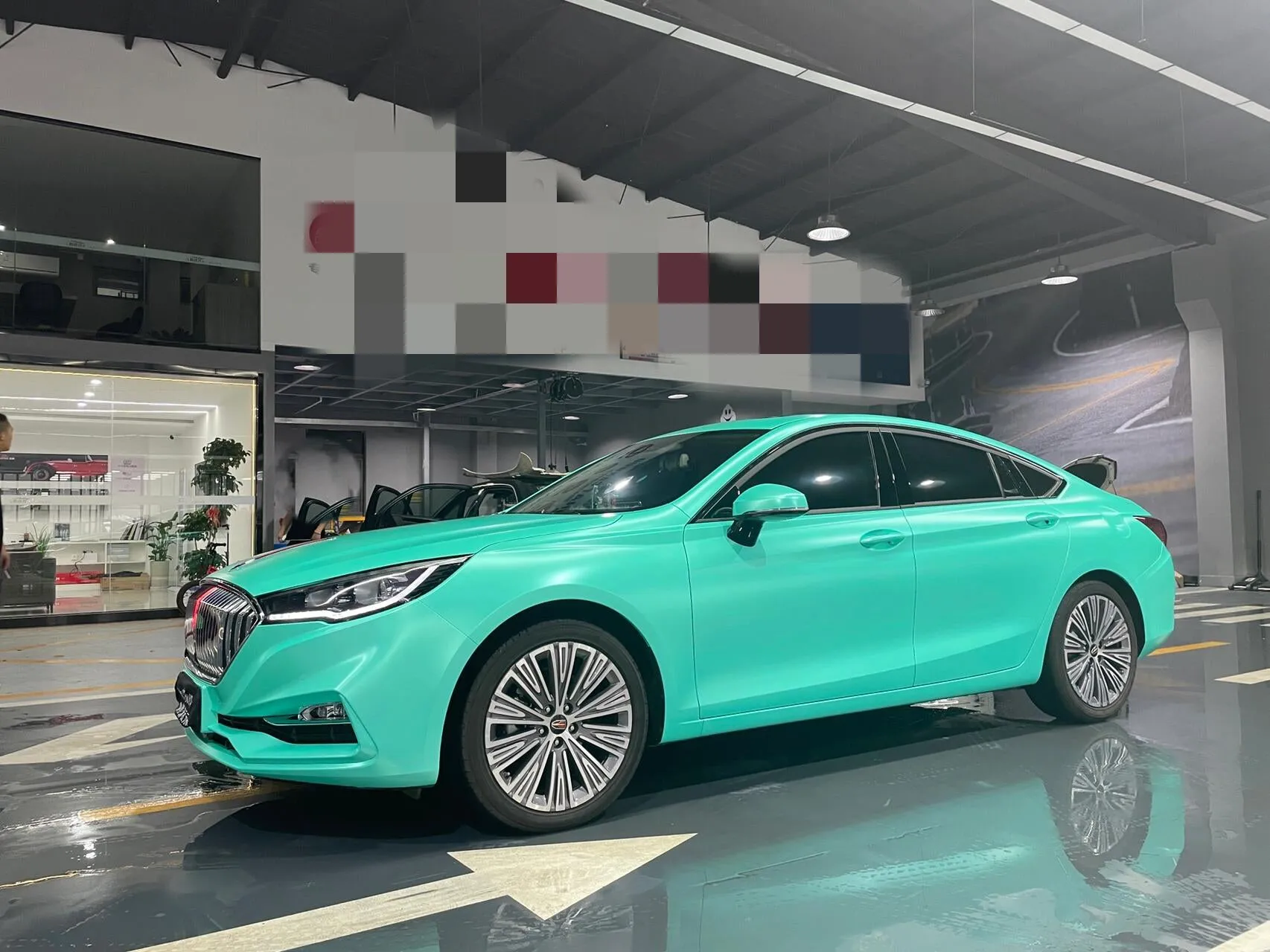 Satin Metallic Lake Green Vinyl Wrap