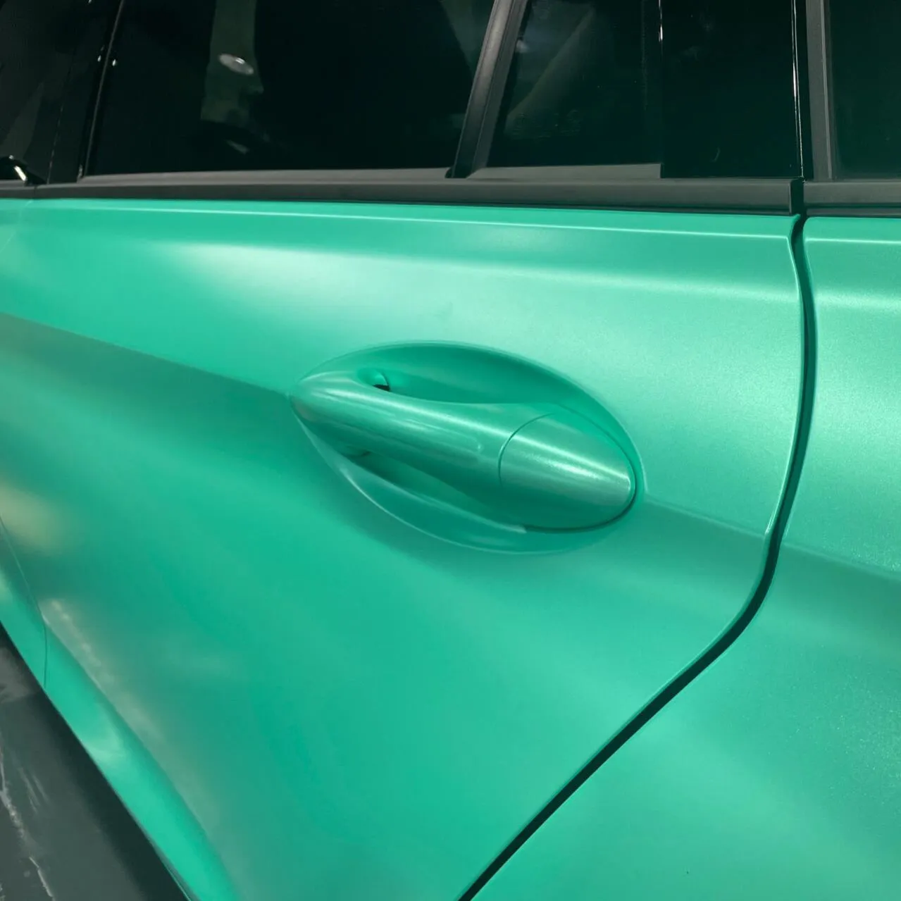 Satin Metallic Lake Green Vinyl Wrap