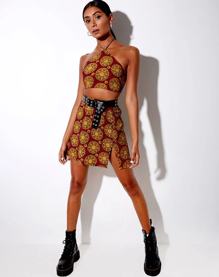 Sheny Mini Skirt in Sundial