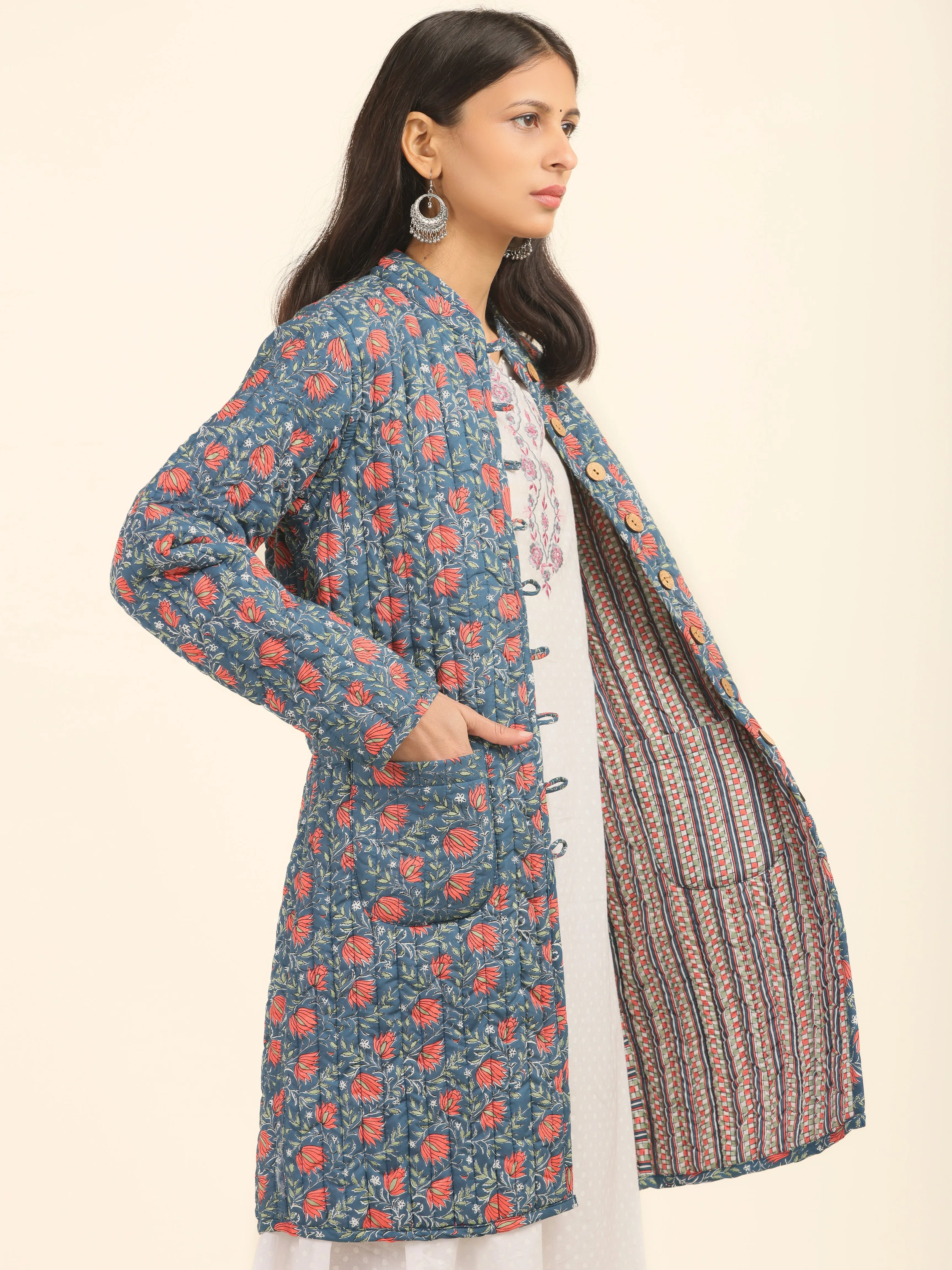 Shishir Nihira Quilted Reversible Jacket