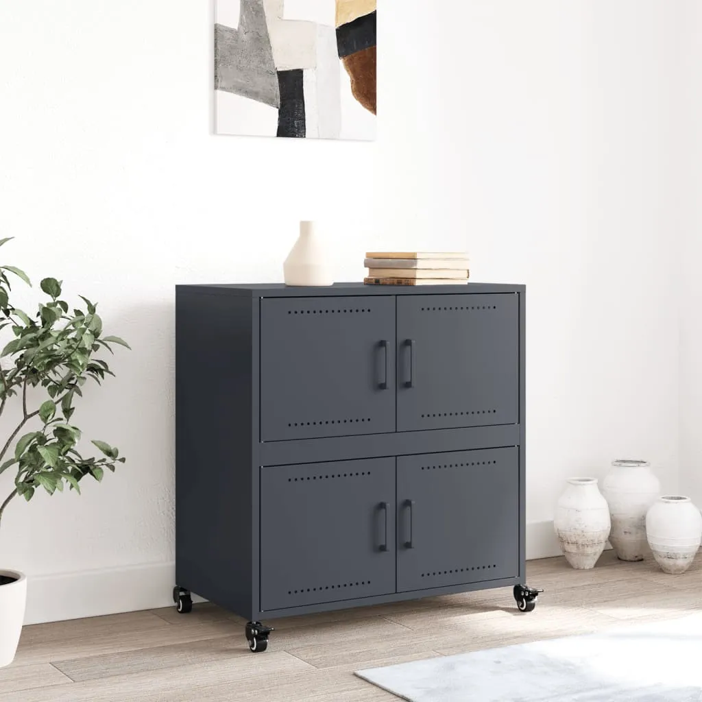 Sideboard Anthracite 68.5x39x72 cm Cold-rolled Steel