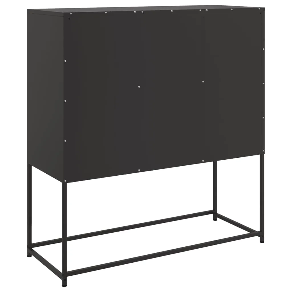 Sideboard Black 100.5x39x107 cm Cold-rolled Steel