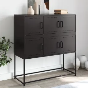 Sideboard Black 100.5x39x107 cm Cold-rolled Steel